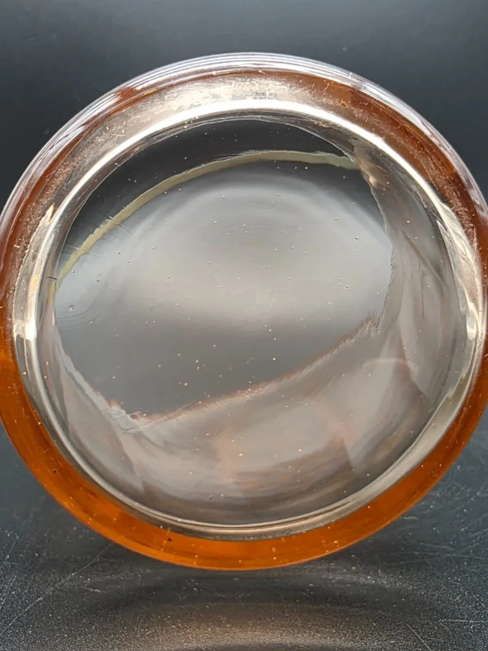 Pink Depression Glass Ice Bucket w/ Handle Etched Flower Dot Paneled Sides grape